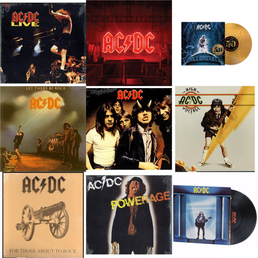 Ac/Dc - Power Up (180G/Gatefold Jacket/Inner Sleeve) & Ballbreaker (50Th Anniversary/Gold Color LP Vinyl) & High Voltage (180G) & Let There Be Rock (180G) & Powerage (180G) & Highway To Hell (180G) & For Those About To Rock (180G) & Who Made Who