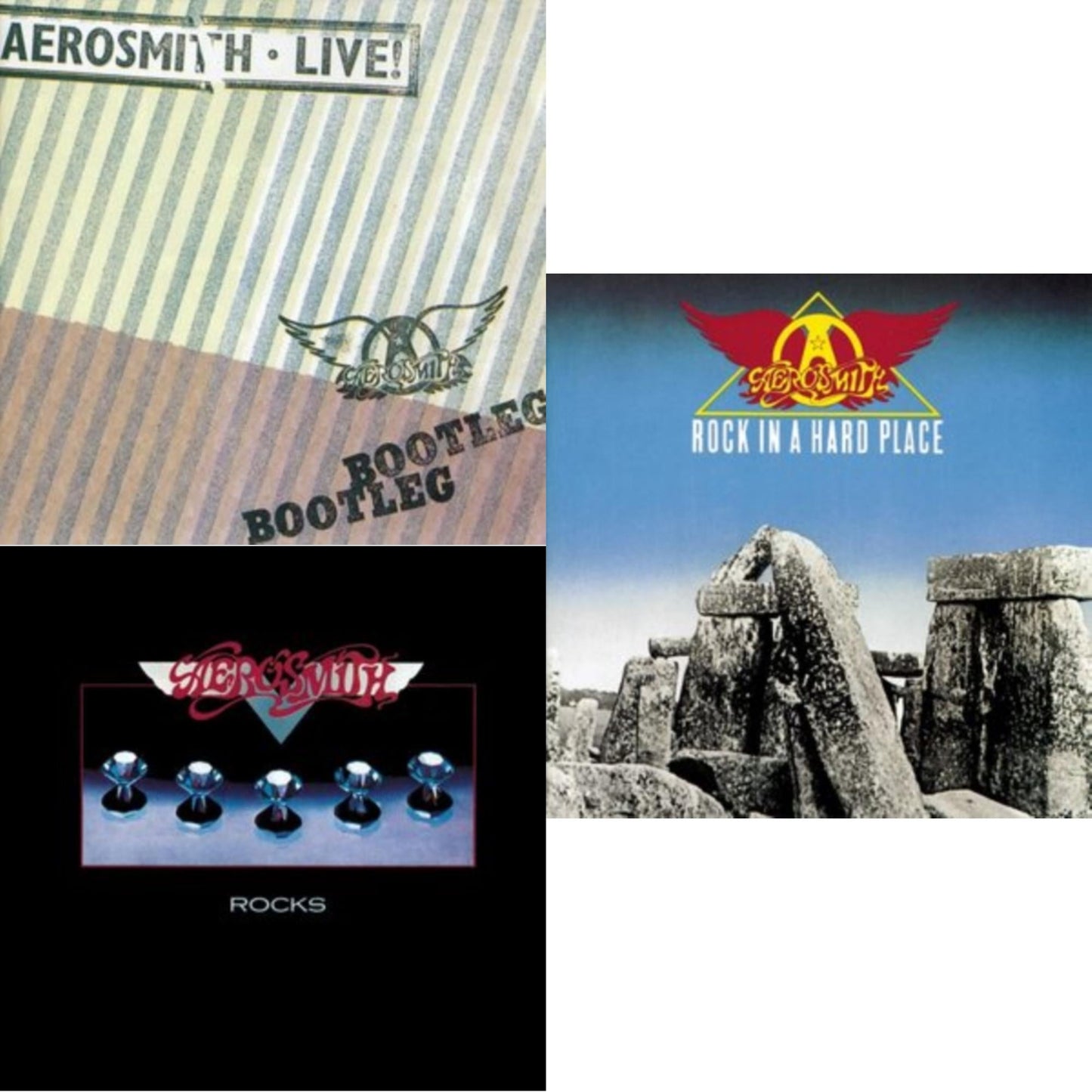 Aerosmith - Rocks & Rock In A Hard Place & Live! Bootleg (2LP)