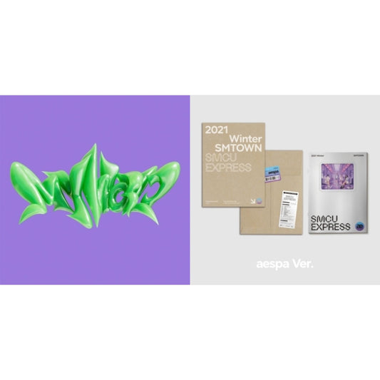 Aespa - My World (3Rd Mini Album/Tabloid Version) & 2021 Winter Smtown: Smcu Exrpess (Aespa) - CD Bundle