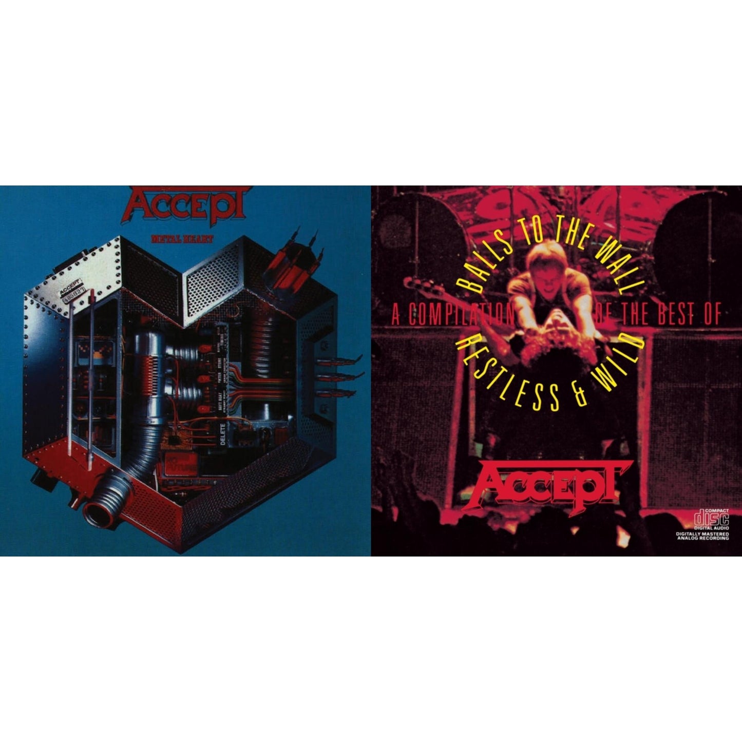 Accept - Metal Heart & Compilation Best Of Balls To Wall / Restless & Wild - CD Bundle