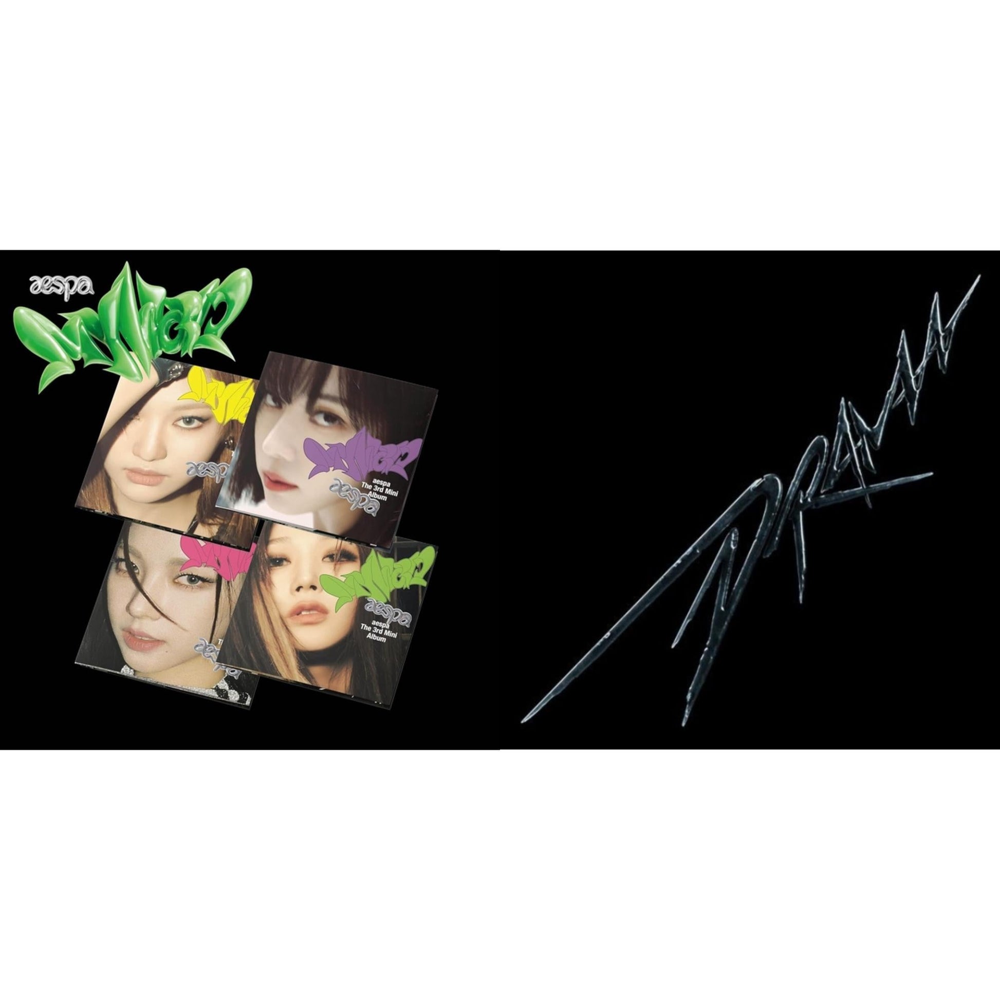 Aespa - My World (3Rd Mini Album/Poster Version) & Drama (4Th Mini Album/Version C) - CD Bundle