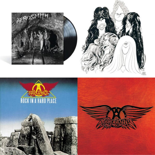Aerosmith - Greatest Hits & Night In The Ruts & Rock In A Hard Place & Draw The Line - LP Vinyl Bundle