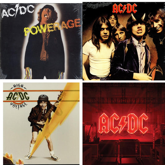 Ac/Dc - Power Up (180G/Gatefold Jacket/Inner Sleeve) & High Voltage (180G) & Powerage (180G) & Highway To Hell (180G) - LP Vinyl Bundle