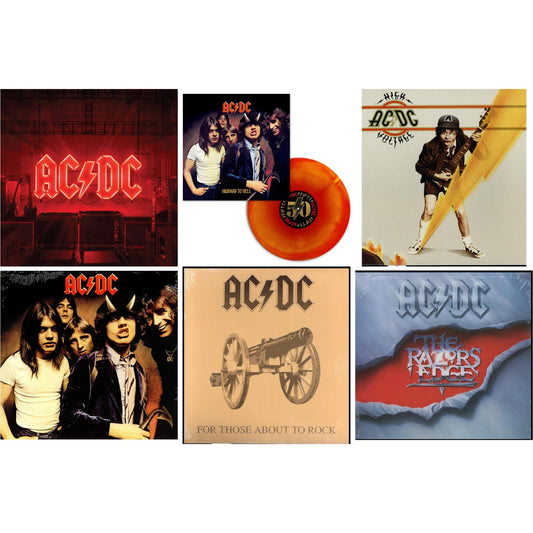 Ac/Dc - Power Up (180G/Gatefold Jacket/Inner Sleeve) & Highway To Hell (Orange Blend LP Vinyl) & High Voltage (180G) & Highway To Hell (180G) & For Those About To Rock (180G) & Razor’S Edge (180G)
