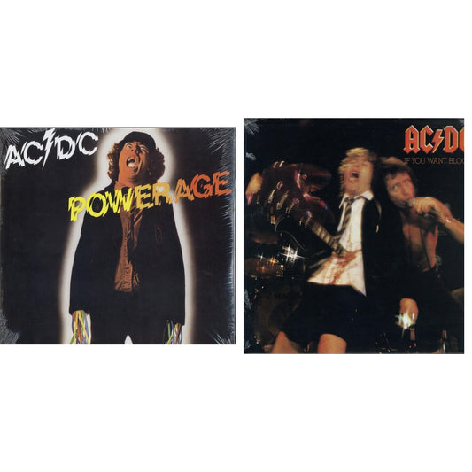 Ac/Dc - Powerage (180G) & If You Want Blood You've Got It (180G) - LP Vinyl Bundle