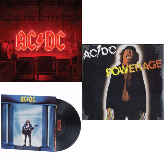 Ac/Dc - Power Up (180G/Gatefold Jacket/Inner Sleeve) & Powerage (180G) & Who Made Who (180G) - LP Vinyl Bundle