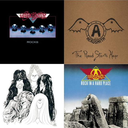Aerosmith - Rocks & 1971: The Road Starts Here & Draw The Line & Rock In A Hard Place - LP Vinyl Bundle