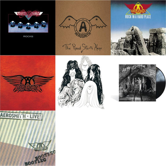 Aerosmith - 1971: The Road Starts Here & Greatest Hits & Night In The Ruts & Rocks & Rock In A Hard Place & Live! Bootleg (2LP) & Draw The Line