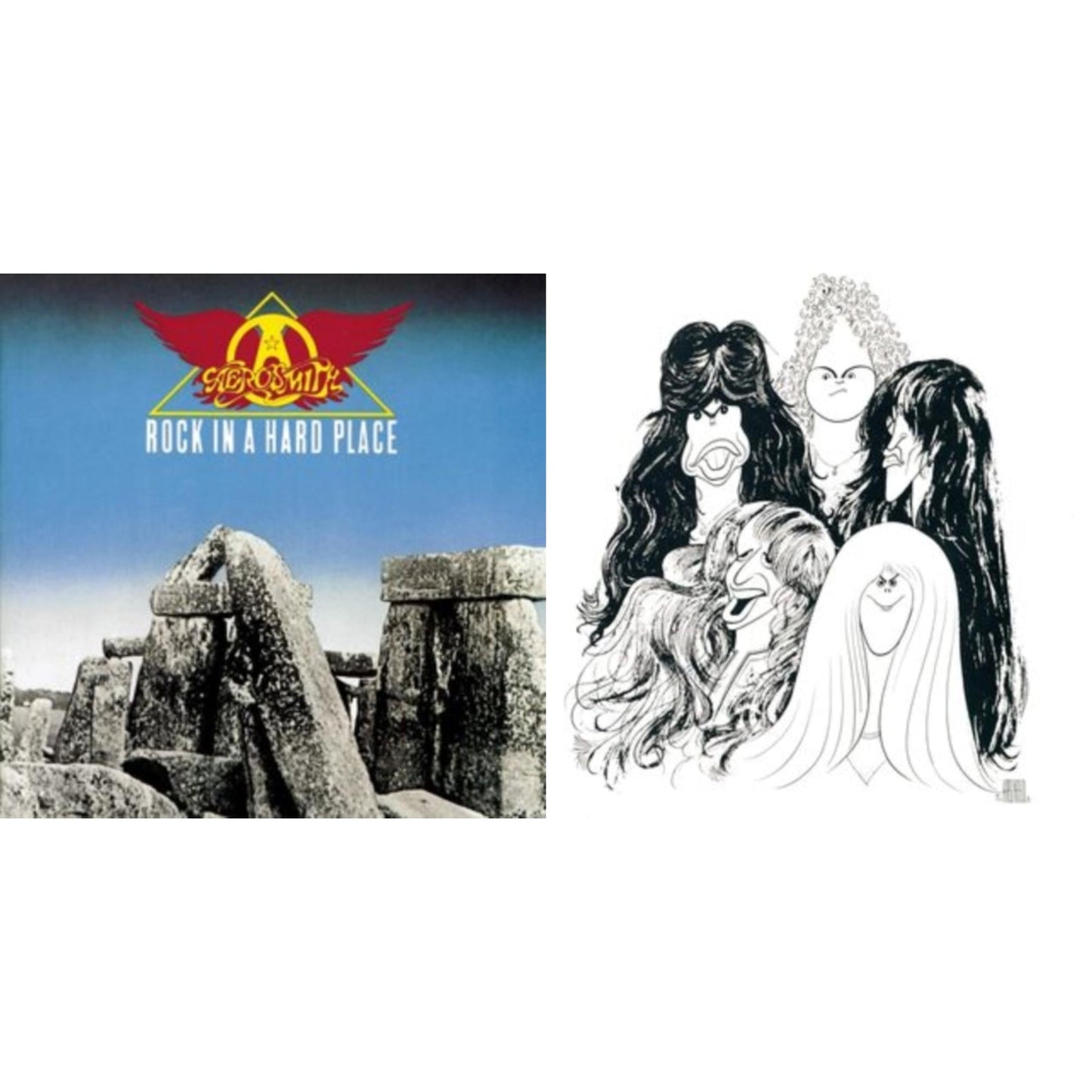 Aerosmith - Rock In A Hard Place & Draw The Line - LP Vinyl Bundle