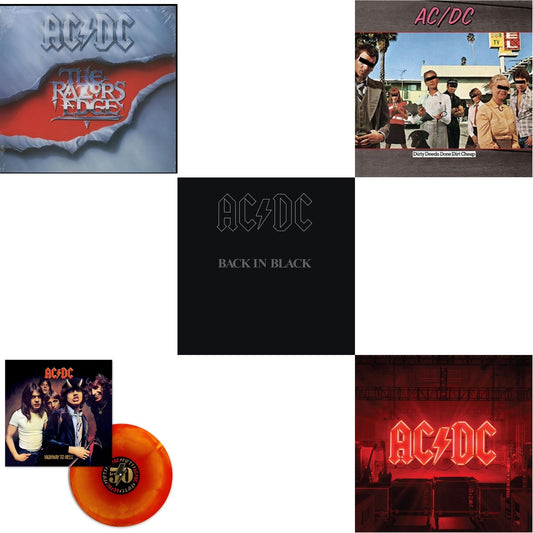 Ac/Dc - Power Up (180G/Gatefold Jacket/Inner Sleeve) & Highway To Hell (Orange Blend LP Vinyl) & Dirty Deeds Done Dirt Cheap (180G) & Back In Black (180G) & Razor’S Edge (180G)