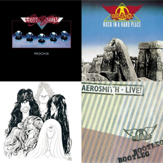 Aerosmith - Rocks & Rock In A Hard Place & Draw The Line & Live! Bootleg (2LP)