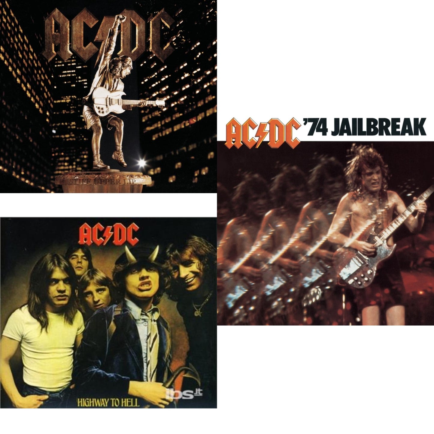 Ac/Dc - 74 Jailbreak & Highway To Hell & Stiff Upper Lip - CD Bundle