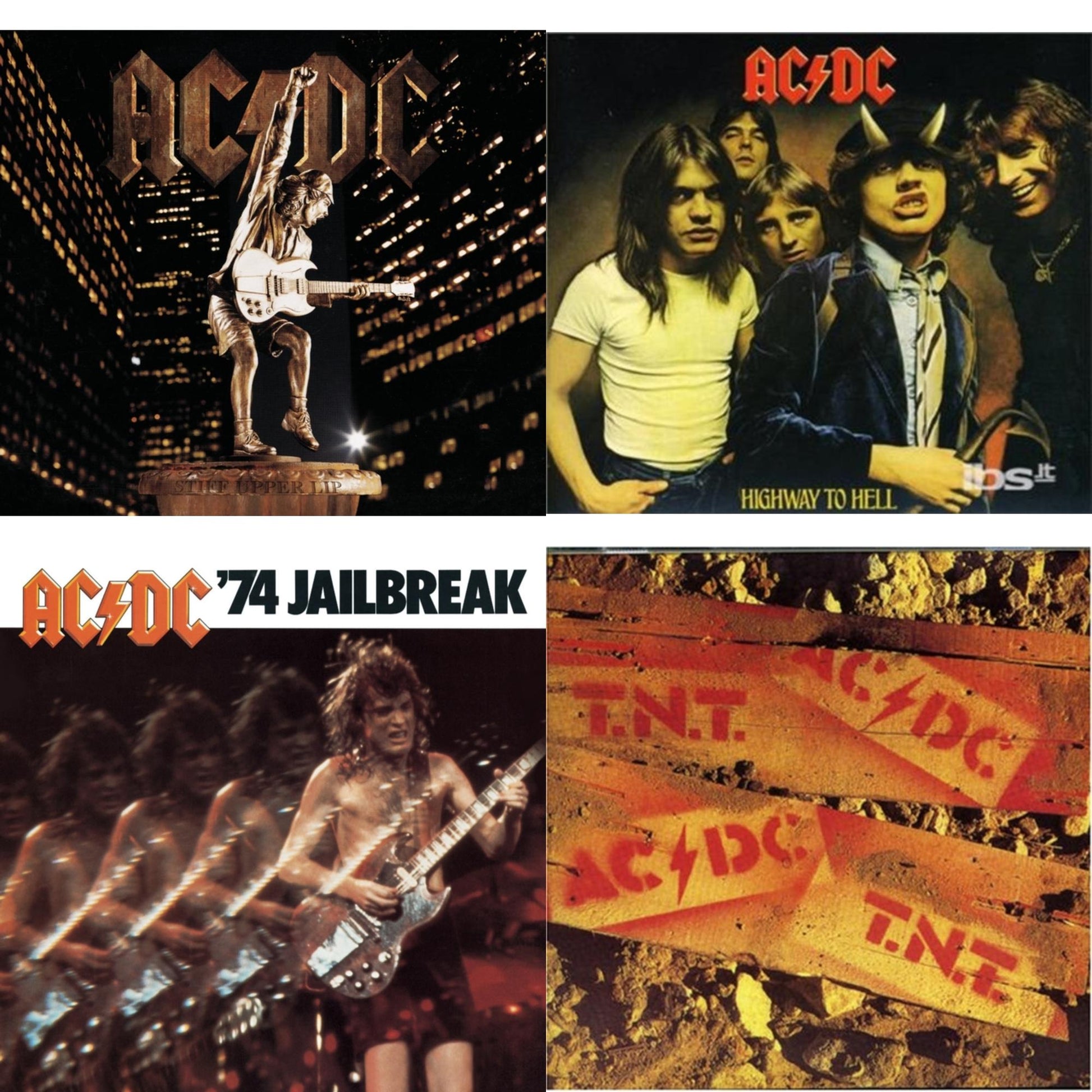 Ac/Dc - 74 Jailbreak & Highway To Hell & Tnt & Stiff Upper Lip - CD Bundle