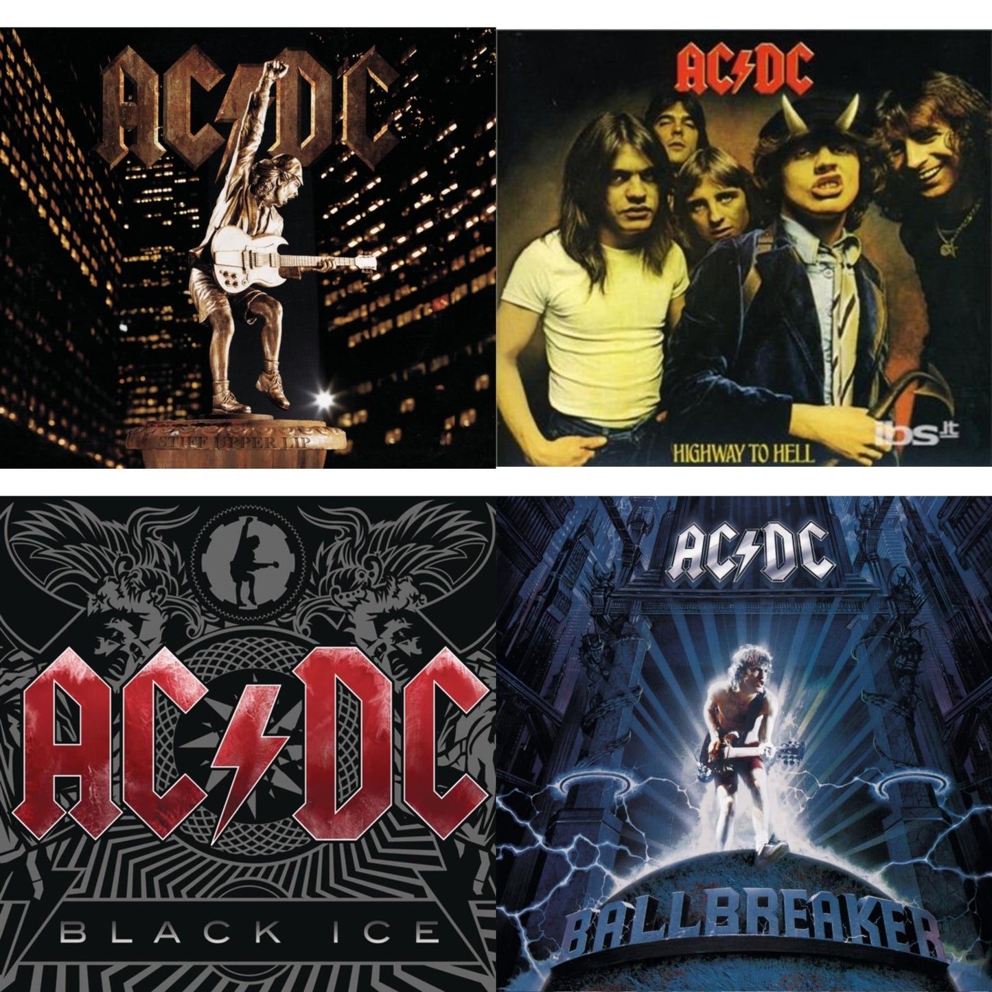 Ac/Dc - Highway To Hell & Black Ice & Ballbreaker & Stiff Upper Lip - CD Bundle
