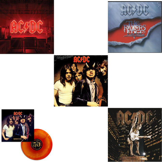 Ac/Dc - Power Up (180G/Gatefold Jacket/Inner Sleeve) & Highway To Hell (Orange Blend LP Vinyl) & Highway To Hell (180G) & Razor’S Edge (180G) & Stiff Upper Lip (180G)