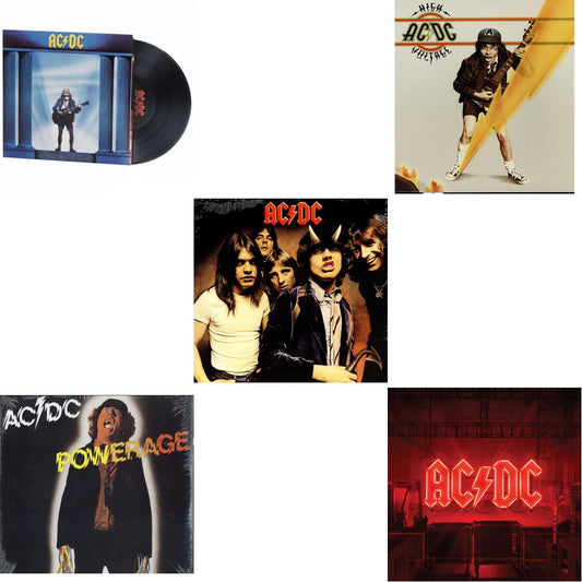 Ac/Dc - Power Up (180G/Gatefold Jacket/Inner Sleeve) & High Voltage (180G) & Powerage (180G) & Highway To Hell (180G) & Who Made Who (180G) - LP Vinyl Bundle