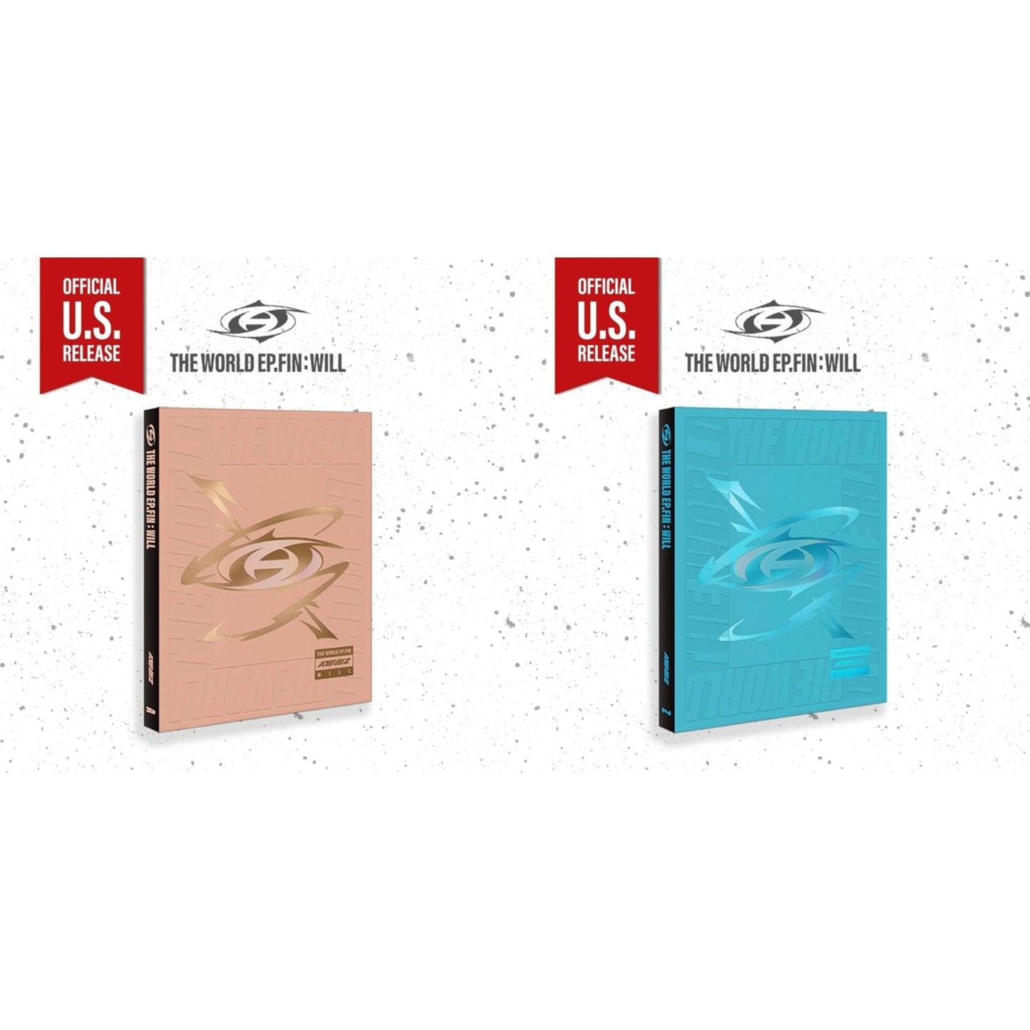 Ateez - World Ep.Fin : Will - (A Ver.) (Us Basic) & World Ep.Fin : Will - (Z Ver.) (Us Basic) - CD Bundle