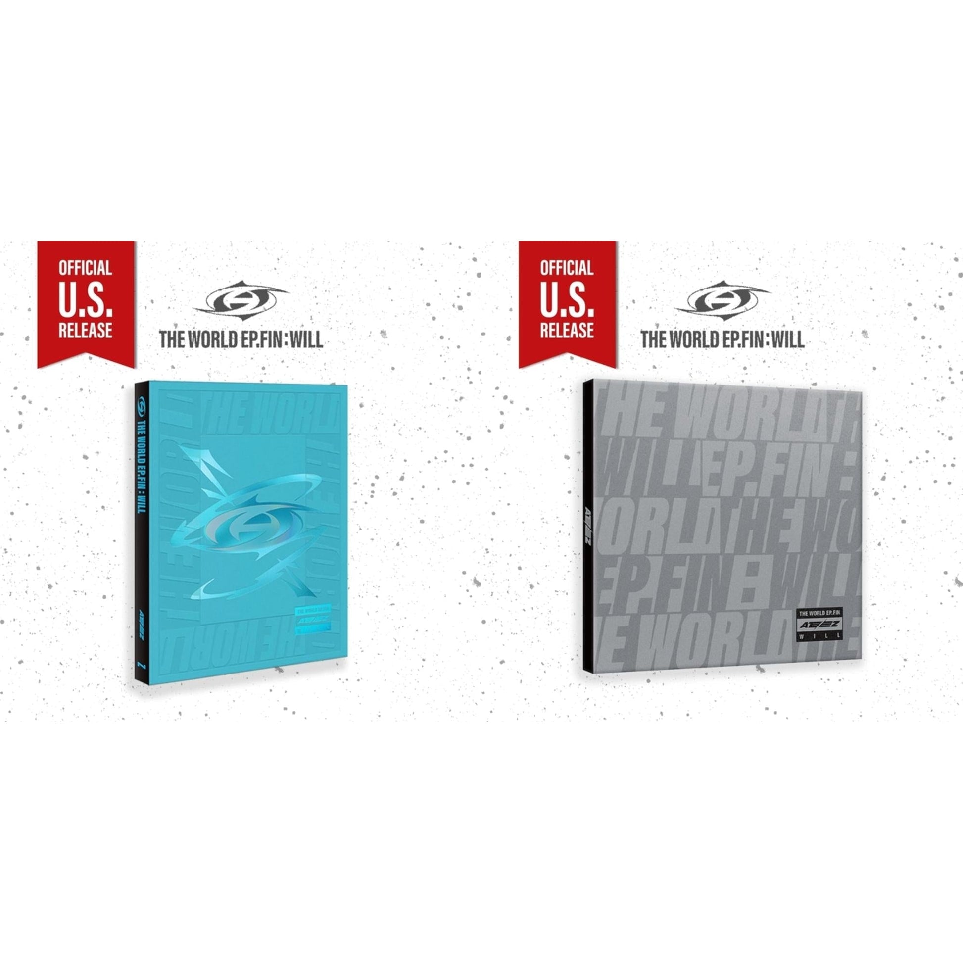 Ateez - World Ep.Fin : Will - (Z Ver.) (Us Basic) & World Ep.Fin : Will - (Digipak) (Us Basic) - CD Bundle