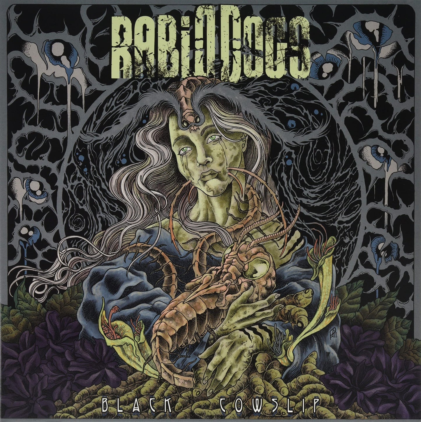 Rabid Dogs - Black Cowslip [Colored Vinyl] (Ylw) (Uk) Vinyl Record Album Cover