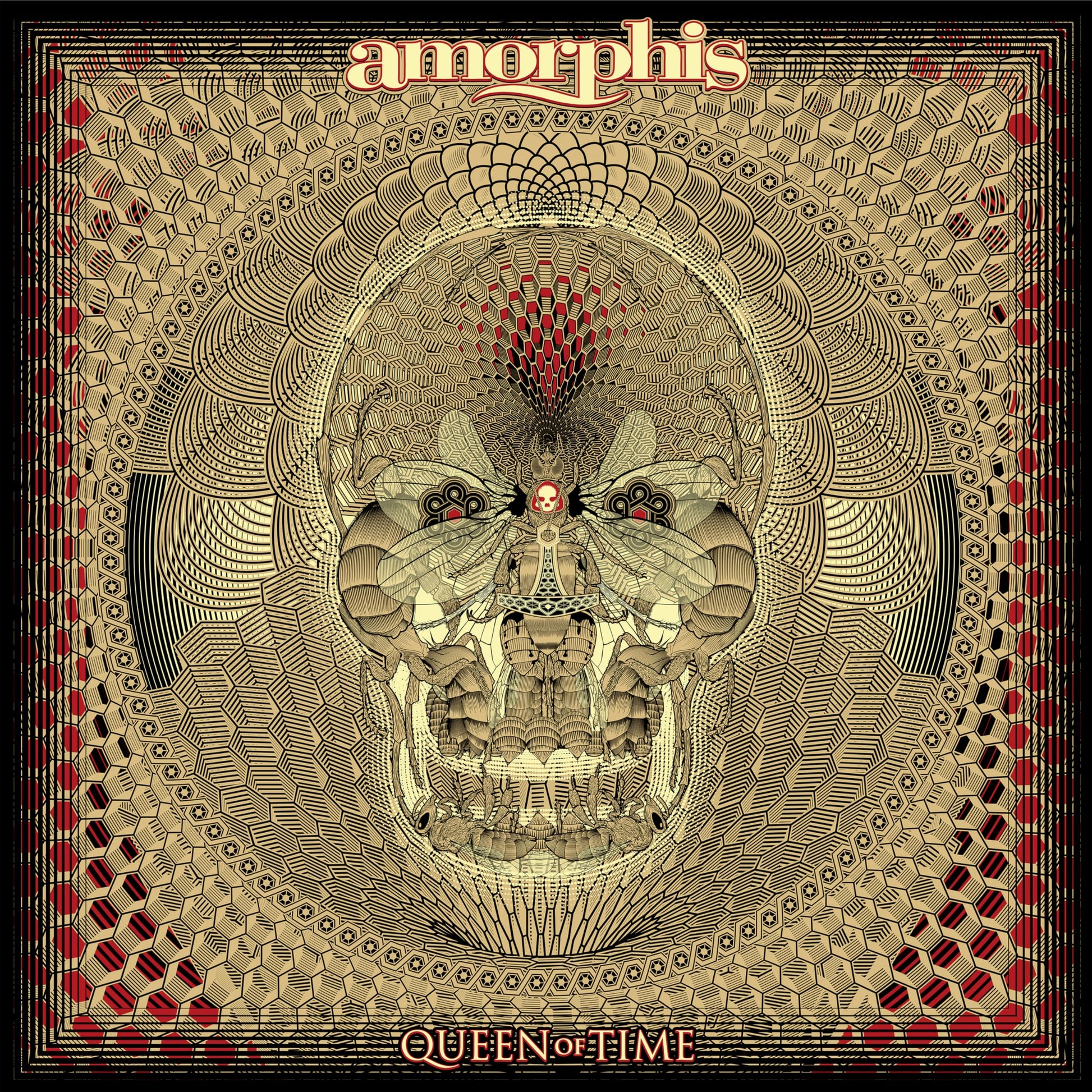 Amorphis - Queen Of Time [Clear Vinyl] (Gate) (Red) Vinyl Record Album Cover