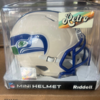 Seattle Seahawks Mini Speed Football Helmet RETRO - NFL