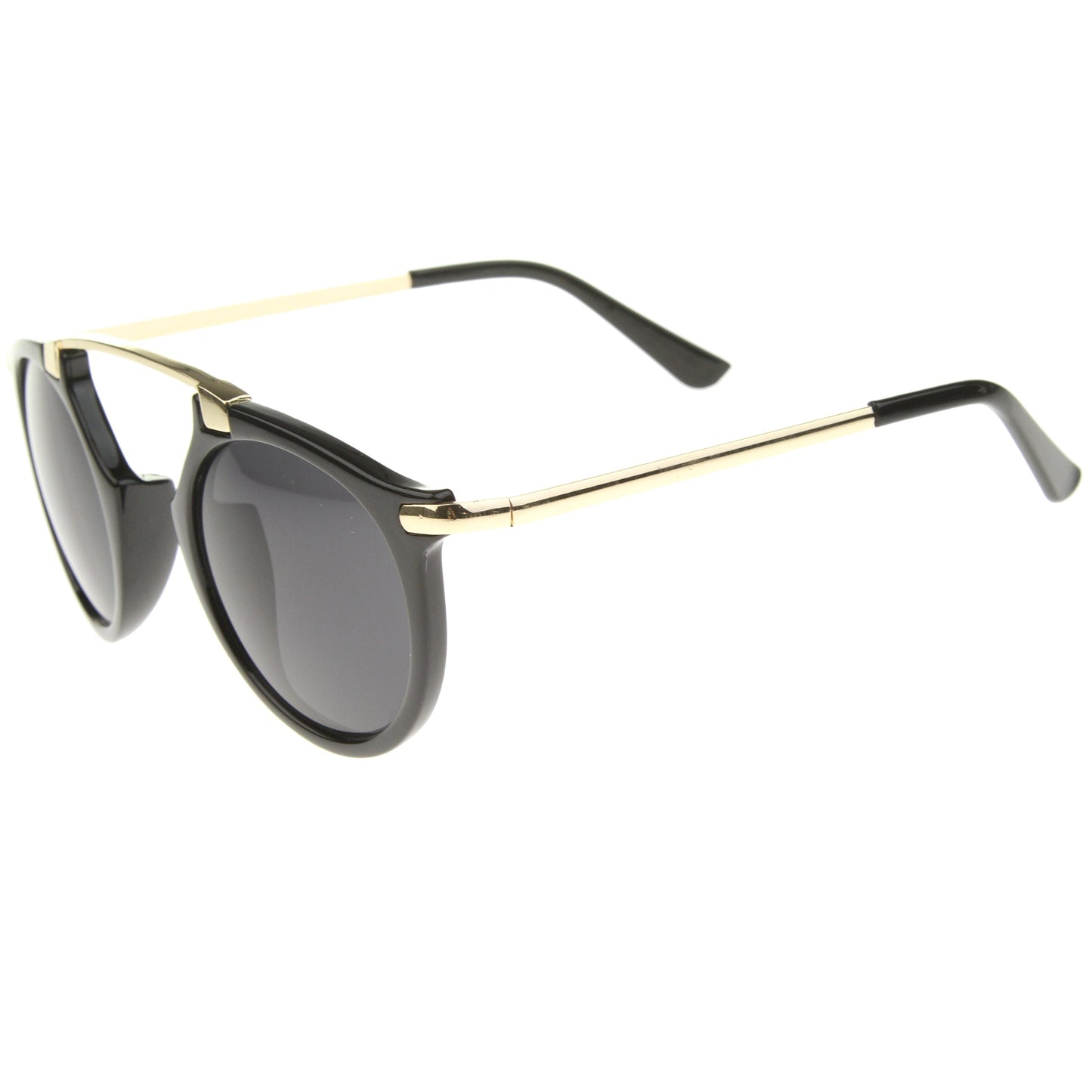 Arched Marble Pattern P3 Mirrored Lens Round Sunglasses A218