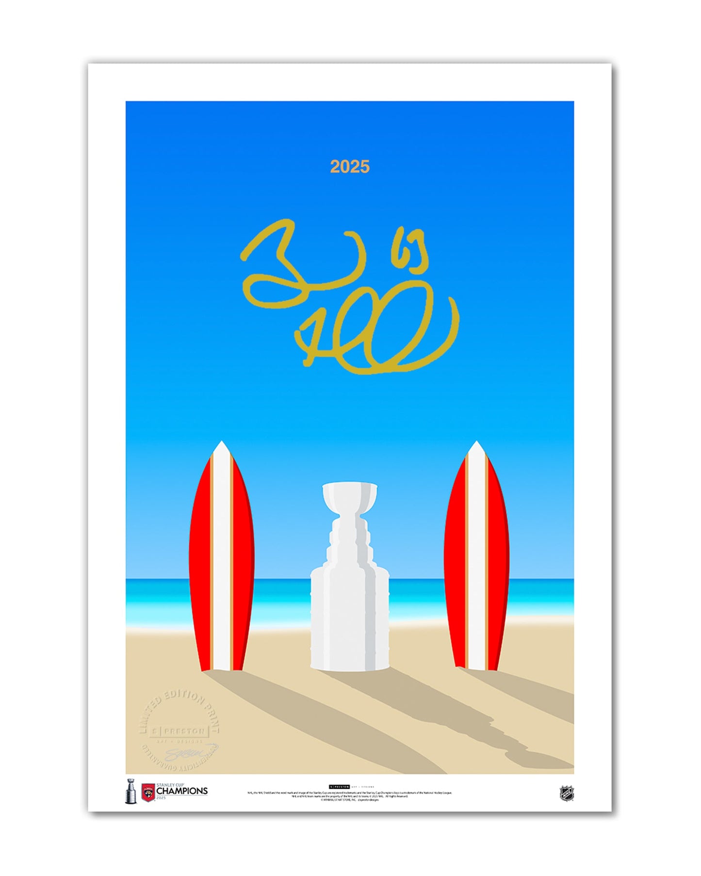 Minimalist Stanley Cup 2025 Limited Edition Art Print