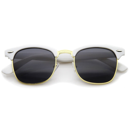 Everyday Two-Tone Half Frame Sunglasses A703