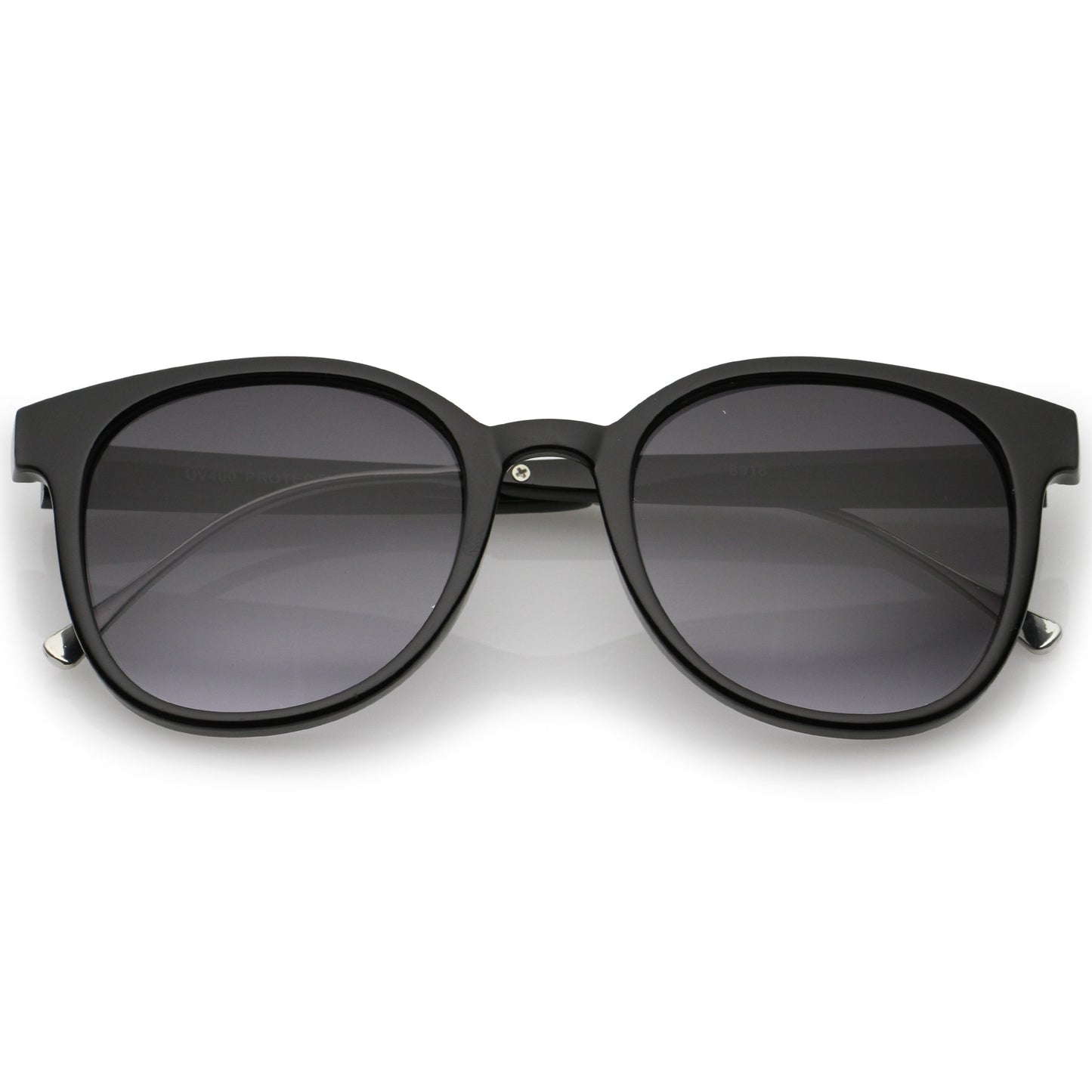 Casual Metal Temple Square Lens Horn Rimmed Sunglasses A750