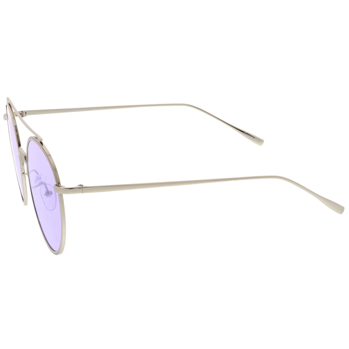 Modern Slim Round Color Tone Aviator Sunglasses A871