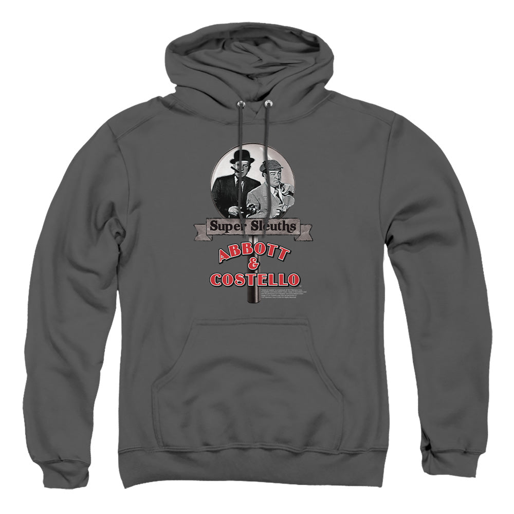 Abbott & Costello Super Sleuths Mens Hoodie Charcoal Officially Licensed