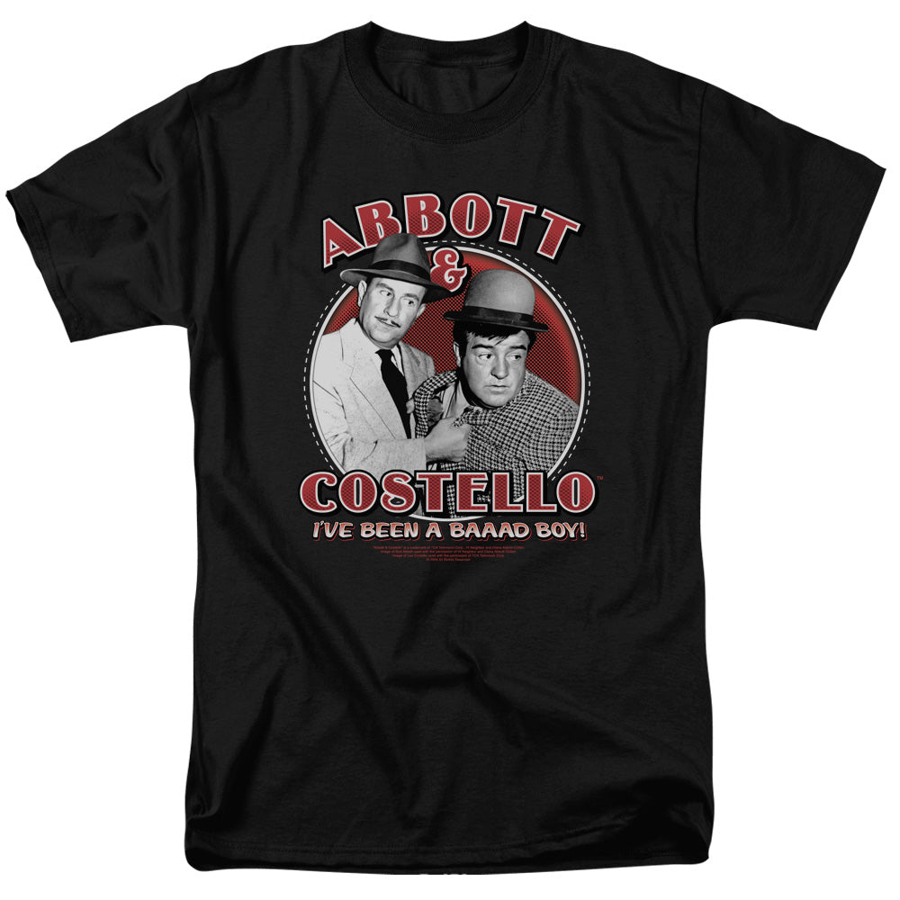 Abbott & Costello Bad Boy Mens T Shirt Black