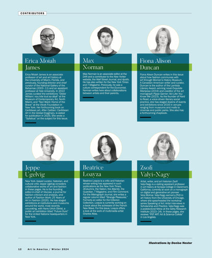 Art In America - Winter 2024: The Year In Art & Fashion, Ugly AI Girls, Digital Fabrication Tools, Training The Camera, Women’s History Museum, Frenetic Landscapes, Sculpture Goes Maximalist & More!