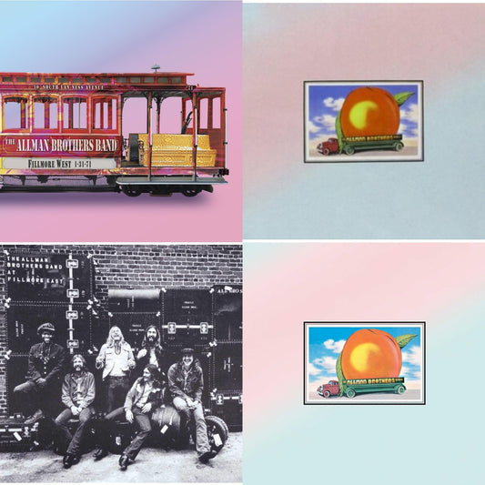Allman Brothers Band - Live At Fillmore East & Eat A Peach (2LP) & Eat A Peach (Light Pink & Light Blue LP Vinyl) & Fillmore West 1-31-71