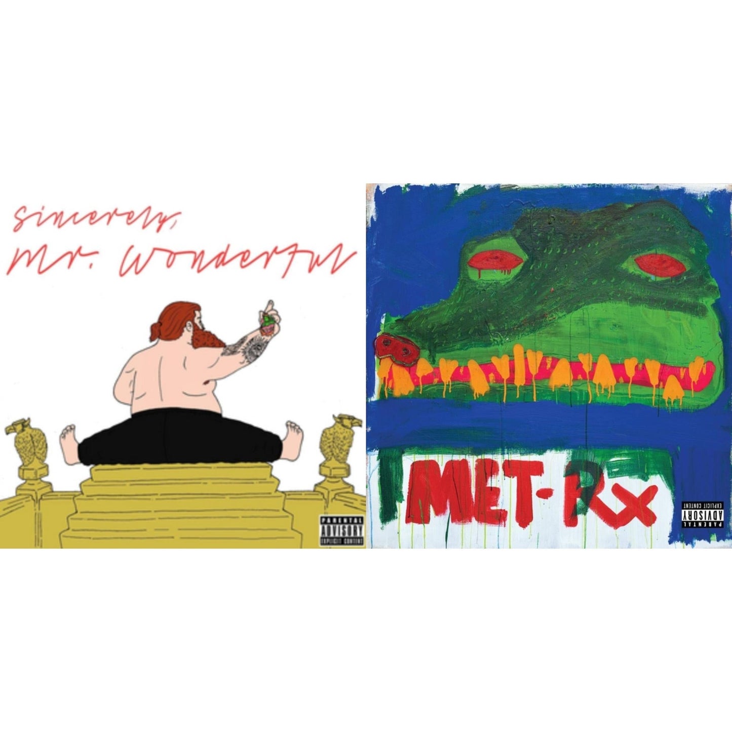 Action Bronson - Mr. Wonderful (X) & Cocodrillo Turbo (X) (Silver LP Vinyl)