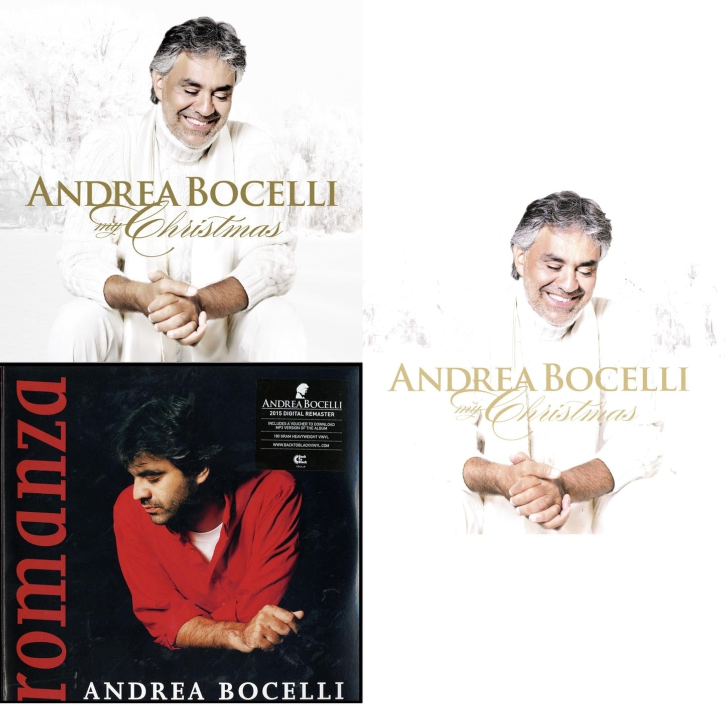 Andrea Bocelli - My Christmas (White & Gold Vinyl/2LP) & Romanza & My Christmas