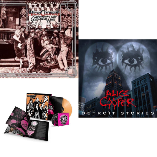 Alice Cooper - Detroit Stories (2LP) & Live From The Astroturf (Apricoot LP Vinyl/DVD) & Alice Cooper's Greatest Hits (180G/Limited Anniversary Edition)