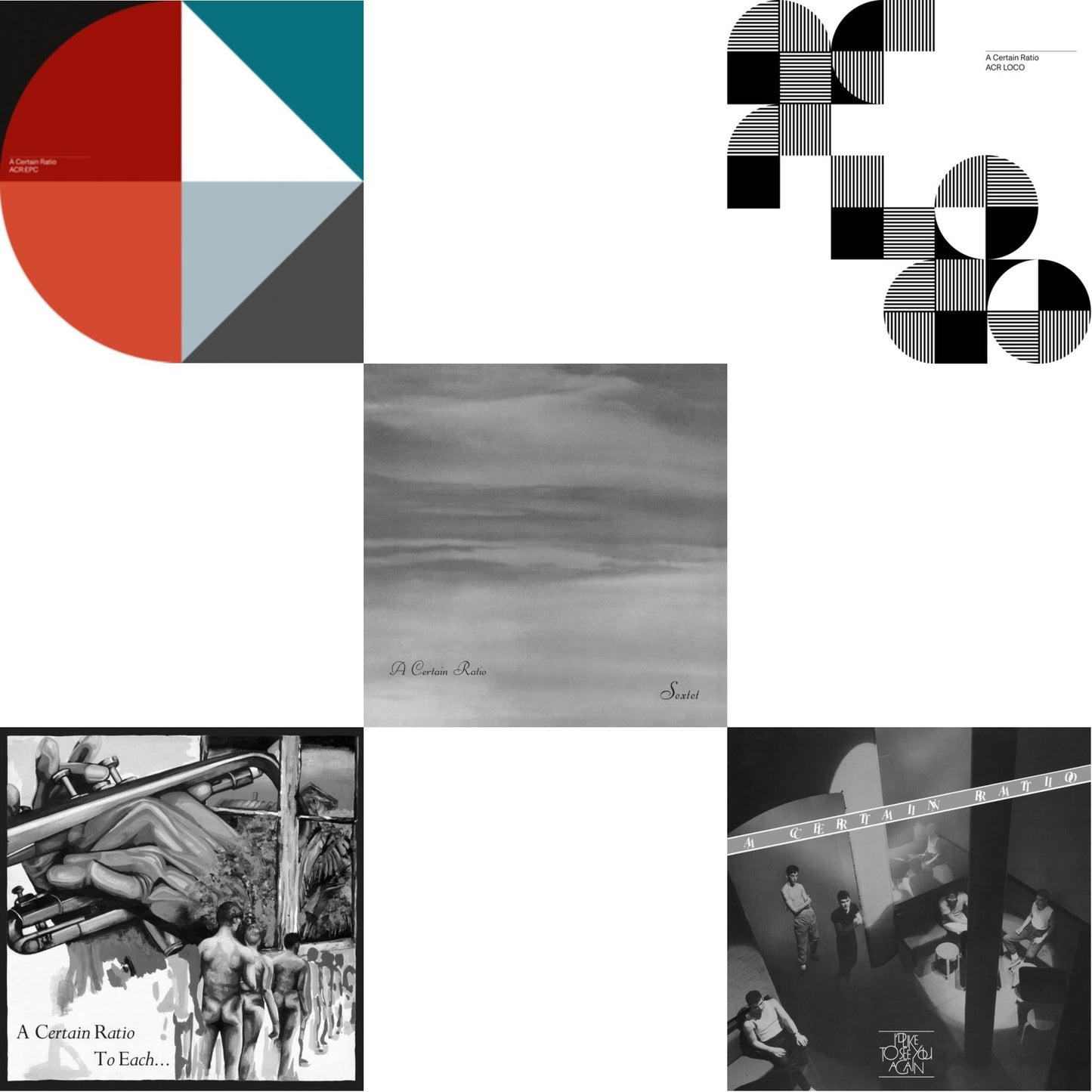 A Certain Ratio - Acr:Epc (Limited Edition/Cornflour Blue LP Vinyl) & To Each... (Limited Edition White LP Vinyl) & Sextet (Limited Edition White LP Vinyl) & Acr Loco (Limited Edition Color LP Vinyl) & I'd Like To See You Again (Limited Edition White