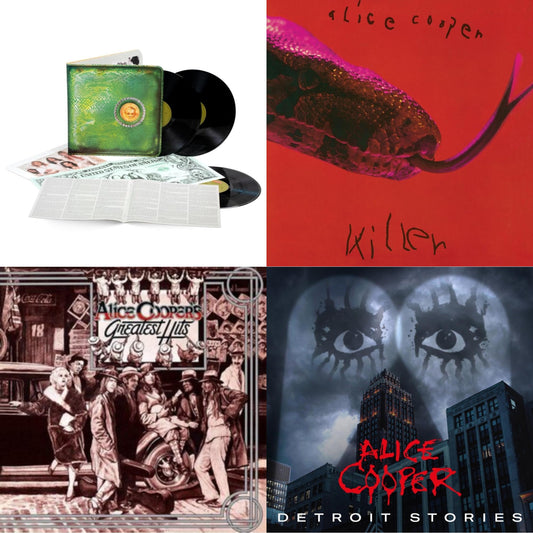 Alice Cooper - Detroit Stories (2LP) & Billion Dollar Babies (50Th Anniversary/Deluxe/3LP) & Killer (Expanded & Remastered/3LP) & Alice Cooper's Greatest Hits (180G/Limited Anniversary Edition)