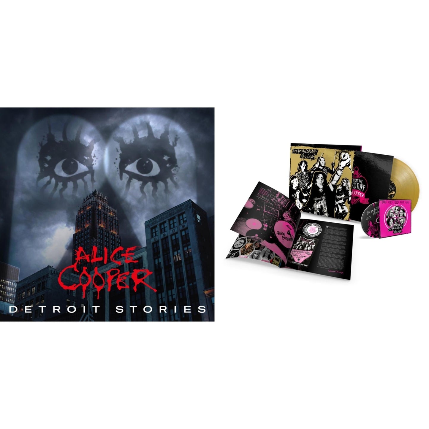 Alice Cooper - Detroit Stories (2LP) & Live From The Astroturf (Gold LP Vinyl/DVD)