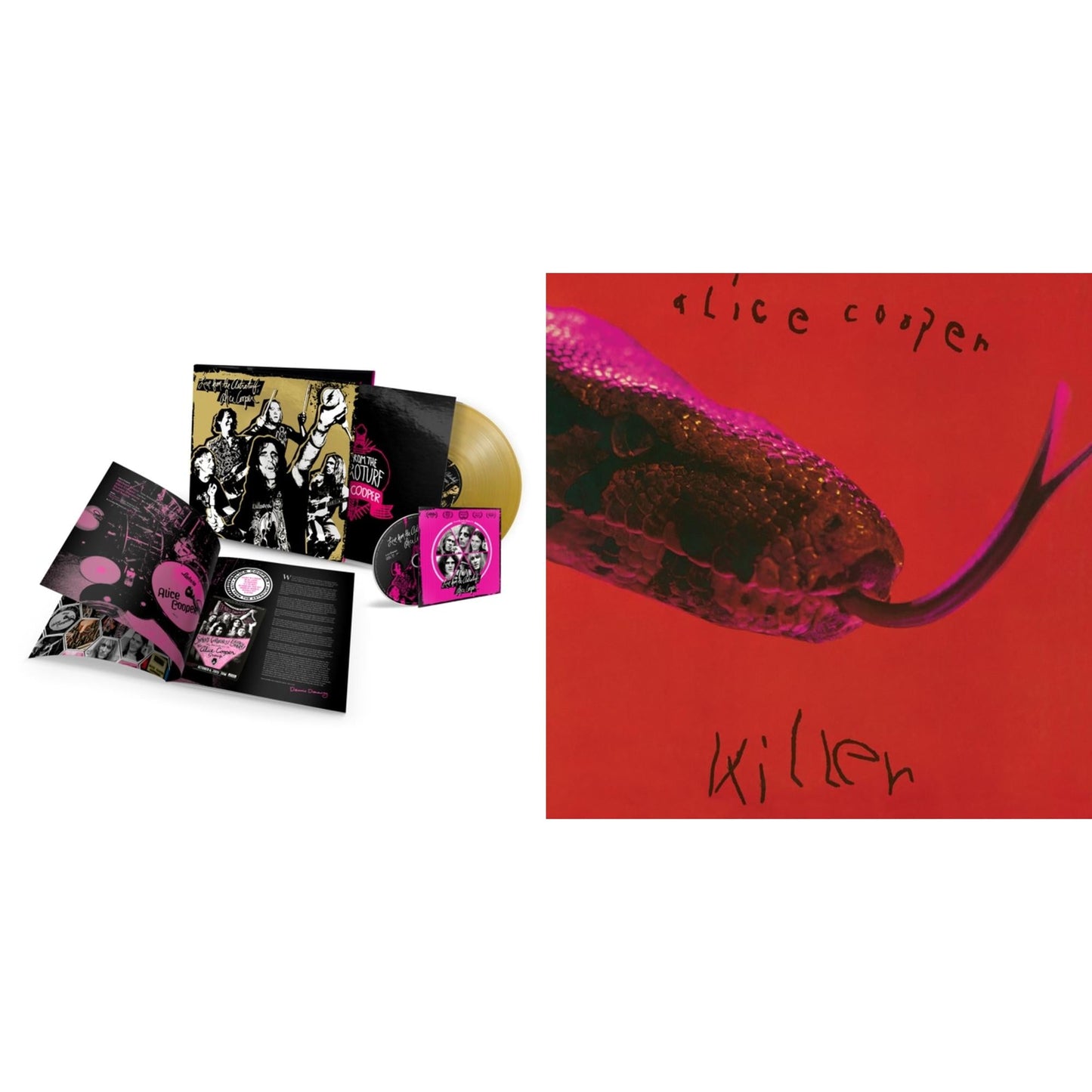 Alice Cooper - Live From The Astroturf (Gold LP Vinyl/DVD) & Killer (Expanded & Remastered/3LP)