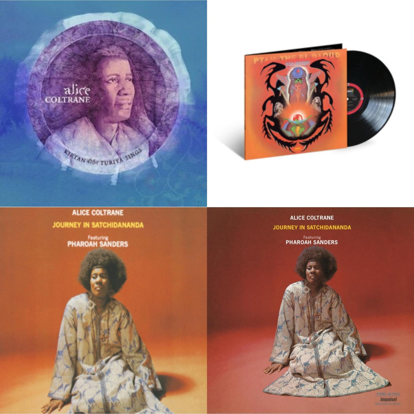 Alice Coltrane - Journey In Satchidananda & Kirtan: Turiya Sings (2LP) & Ptah The El Daoud (Verve By Request Series) & Journey In Satchidananda (Verve Acoustic Sounds Series)