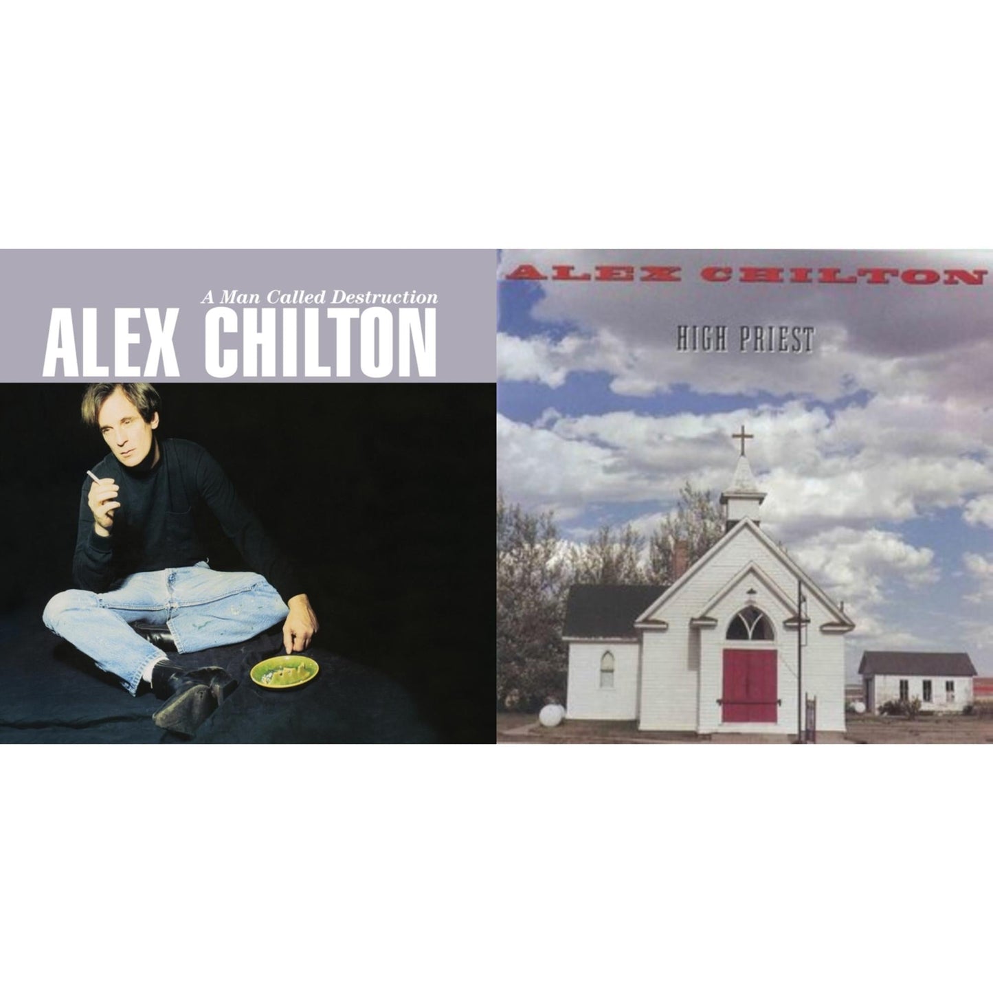 Alex Chilton - High Priest (Blue LP Vinyl) & Man Called Destruction (2LP/Translucent Blue Vinyl/Dl Card)