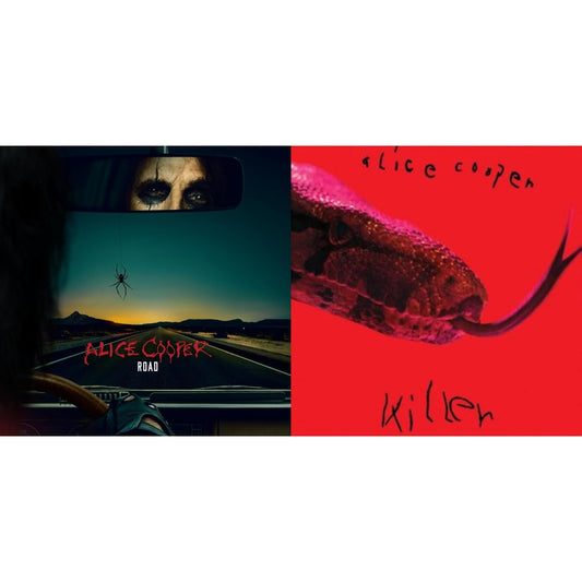 Alice Cooper - Road (Orange Marbled Vinyl/2LP/DVD) & Killer (180G/50Th Anniversary/Die Cut Gatefold/Calendar)