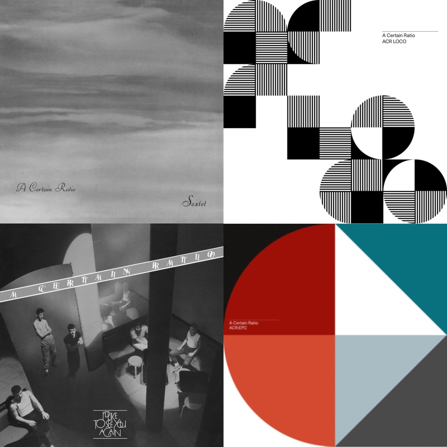 A Certain Ratio - Sextet (Limited Edition White LP Vinyl) & Acr Loco (Limited Edition Color LP Vinyl) & I'd Like To See You Again (Limited Edition White LP Vinyl) & Acr:Epc (Limited Edition/Cornflour Blue LP Vinyl)