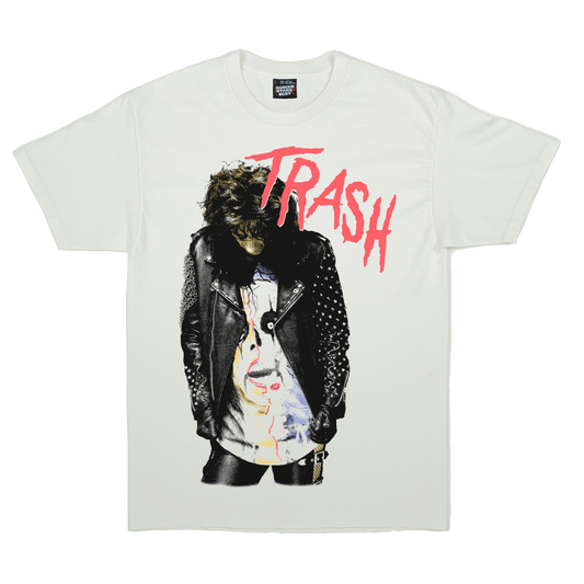 Alice Cooper Trash Mens T Shirt White Officially Licensed