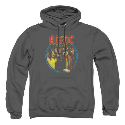 AC/DC Highway To Hell Mens Hoodie Charcoal Officially Licensed