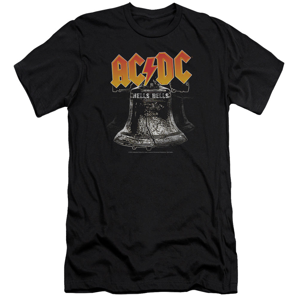 ACDC Hells Bells Premium Bella Canvas Slim Fit Mens T Shirt Black