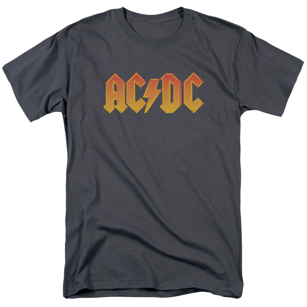 ACDC Logo Mens T Shirt Charcoal