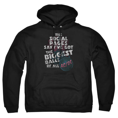 AC/DC Big Balls Mens Hoodie Black Officially Licensed